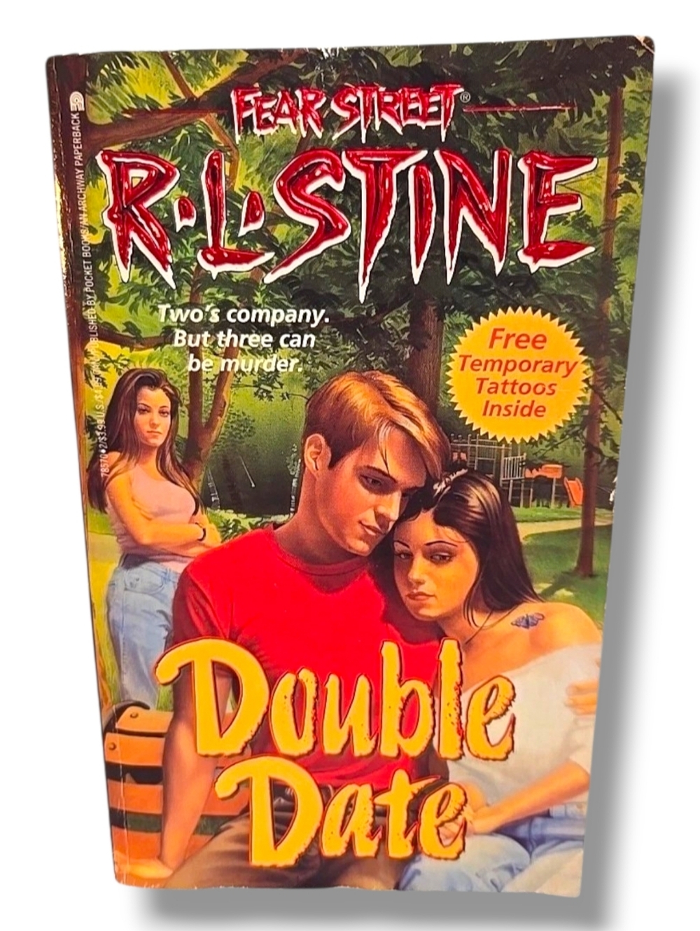 Double Date R.L. Stine Fear Street 1st Ed Vintage YA Horror Paperback w Tattoos